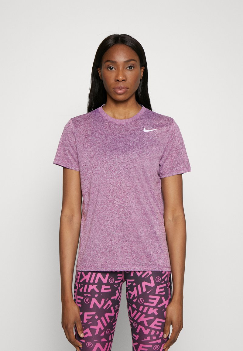 Nike Performance TEE - T-shirt desportiva - viotech heather/white