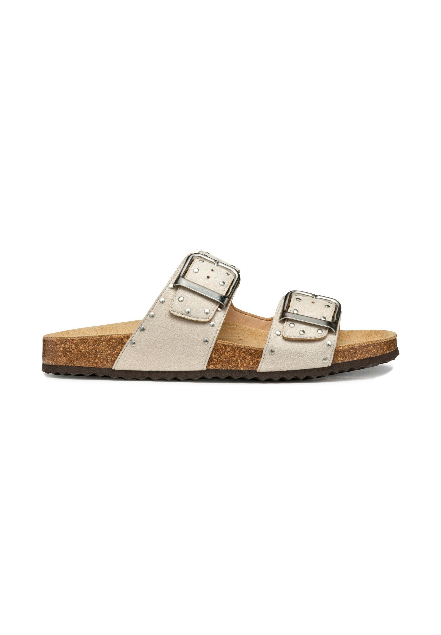 Geox Sandalo piatto da donna D BRIONIA R D, argento, 35 EU