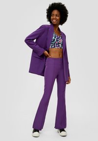 QS MIT BIESEN - Broek - lila