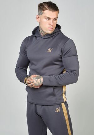 GOLD TAPE OVERHEAD HOOD - Mikina s kapucí - grey