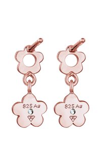 Elli SPARKLING BASIC FLOWER - MIT KRISTALLEN VON SWAROVSKI® - Uhani - rose gold-coloured