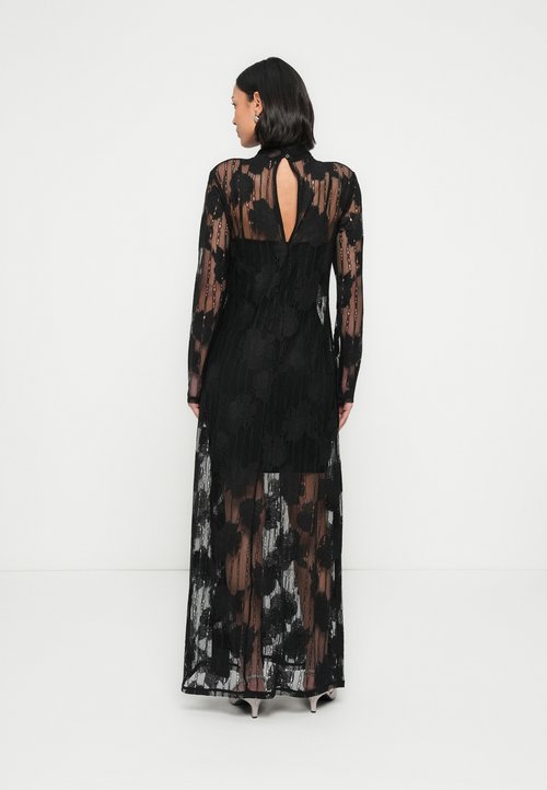 black dresser with marble top Celestial Multi-Wrap Lace Maxi Dress (Black)  Southern Alternative