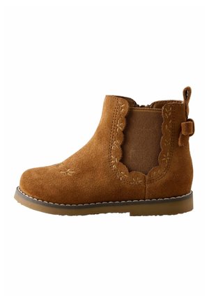Next, REGULAR FIT - BOW DETAIL CHELSEA ANKLE BOOTS - Lauflernschuh - tan brown suede