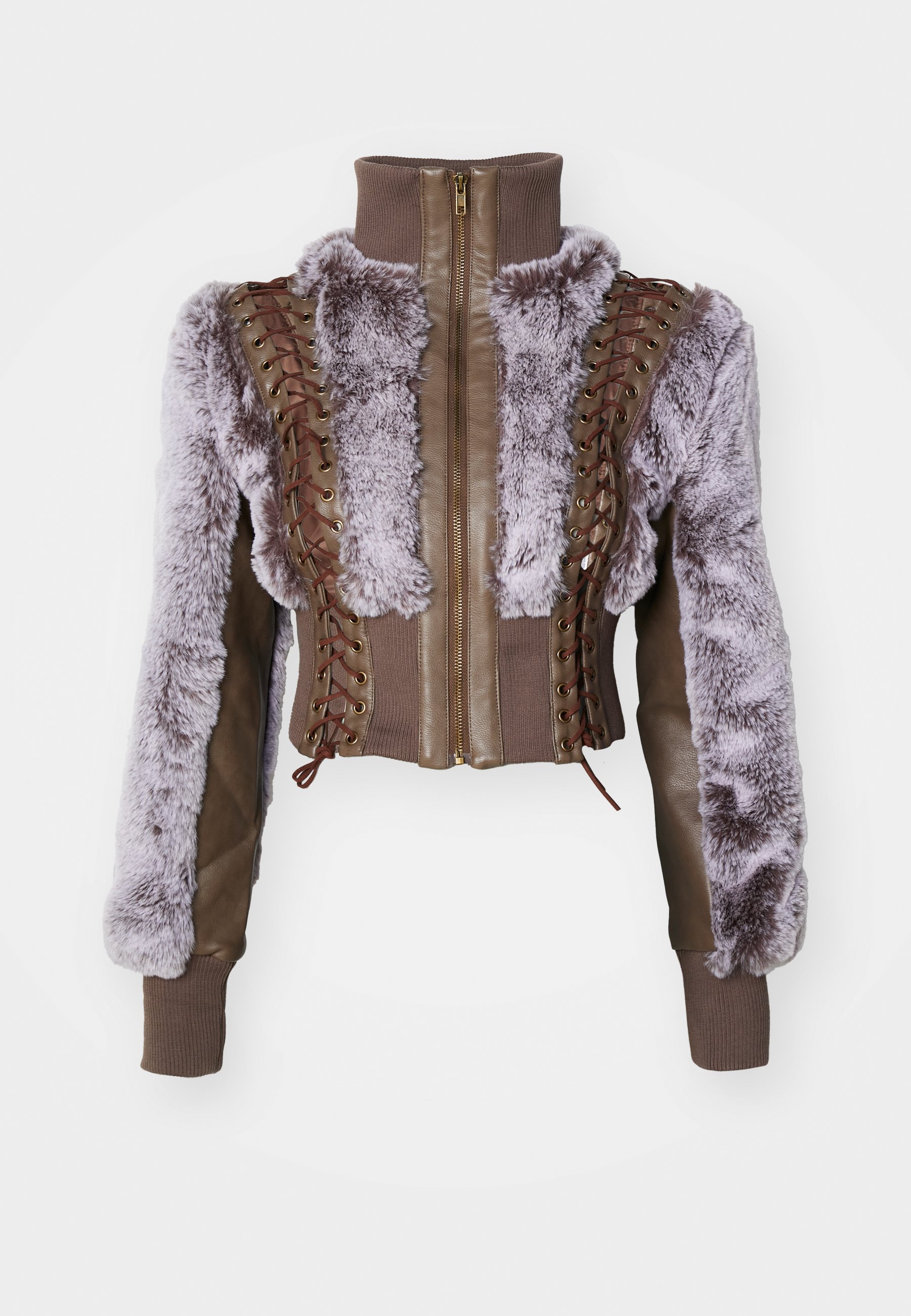 ★UK JADED LONDON★ Carlotta Faux Fur Lace Up Jacket Carlotta Faux Fur Lace Up Jacket | Jaded London | Clothing