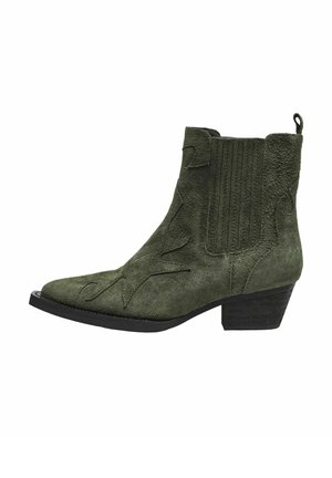 ONLY SHOES, Cowboy- / bikerstøvlette - green