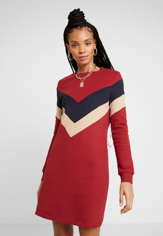 ONLDAKOTA O NECK DRESS - Vestido informal - merlot/night sky