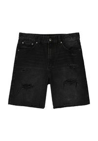 RIPPED - BERMUDA - Kratke hlače od trapera - black
