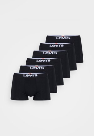 MEN SOLID BASIC TRUNK 6 PACK - Boxerkalsong - black