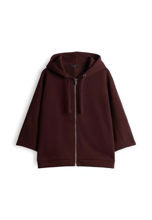 OPUS, LOOSE FIT - Sweatjacke - cherry jam