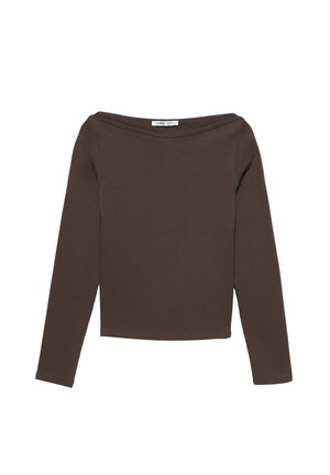 PULL&BEAR Bluză cu mânecă lungă - brown
