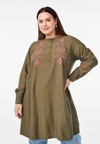Zizzi - MIT KONTRASTIERENDER  - Day dress - sea turtle Thumbnail Image 1
