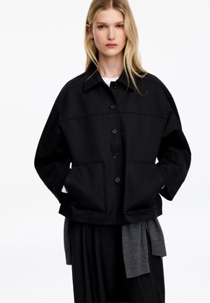 ARKET, STRUCTURED - Ľahká bunda - black