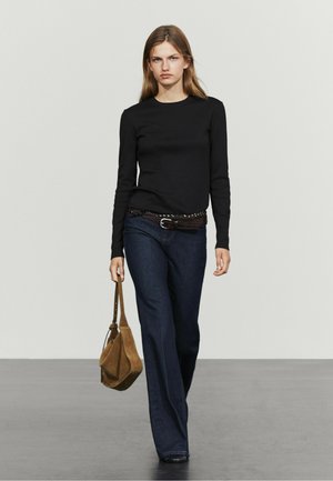 Massimo Dutti, Maglietta a manica lunga - black