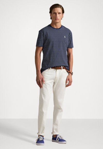 Polo Ralph Lauren CLASSIC FIT THISTLE PRINT JERSEY T-SHIRT - T-shirt imprimé - spring navy heather thistle