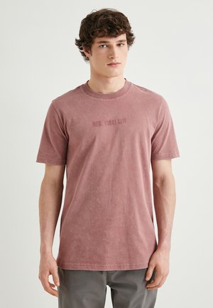 SLOGAN EMBROIDERED - T-shirt basic - pink