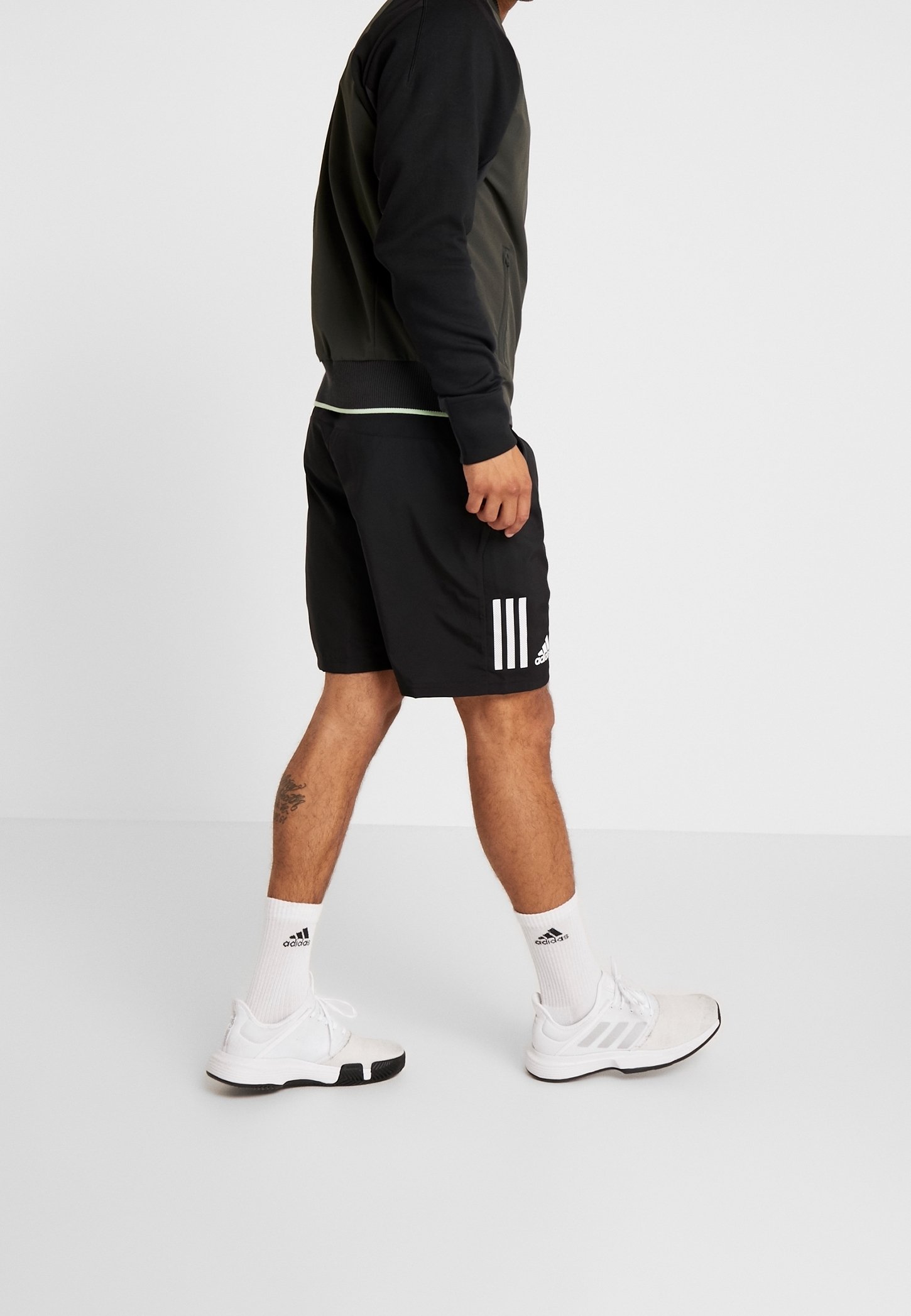 adidas jacket with nike shoes