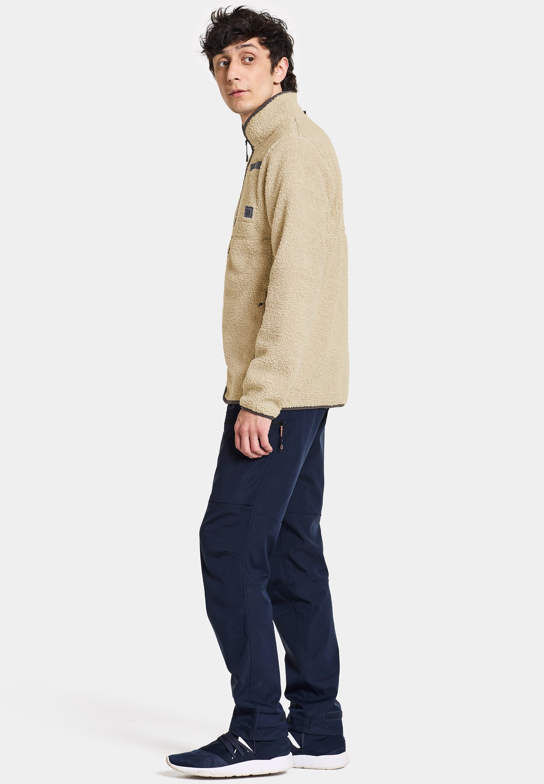 Didriksons PHOENIX FULL ZIP UNISEX - Flisinė striukė - clay beige