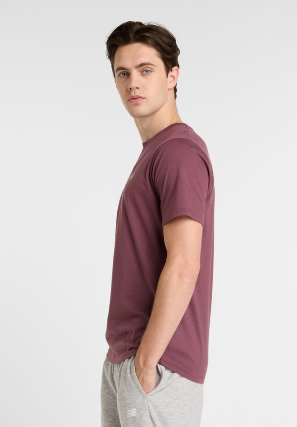 HEATHERTECH LINEAR - Print T-shirt - faded plum3