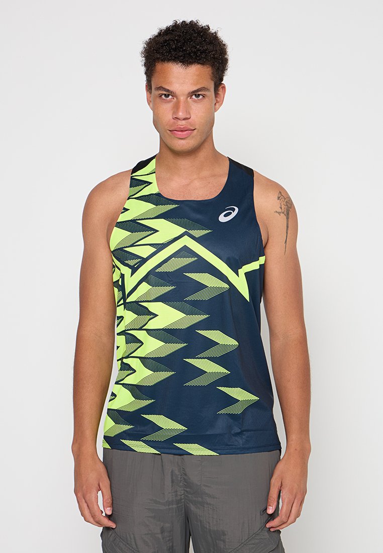 ASICS Sport T-shirt geel