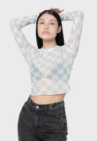 Kaotiko CHECK TULLE - Top dugih rukava - blue