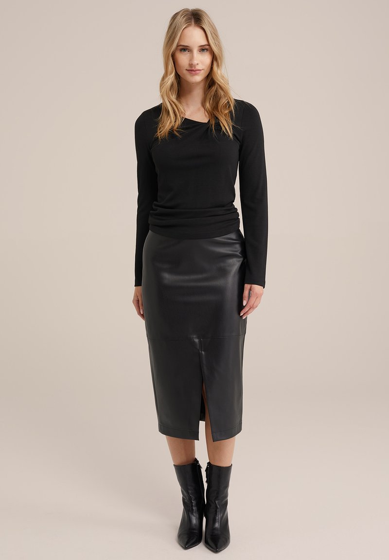 WE Fashion Kokerrok zwart