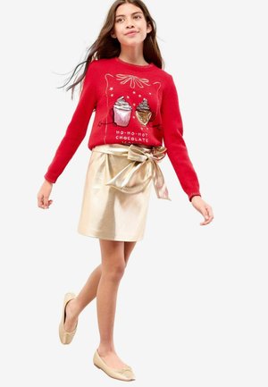 REGULAR FIT - CHRISTMAS CREW NECK FAMILY - Pulover - red season slogan
