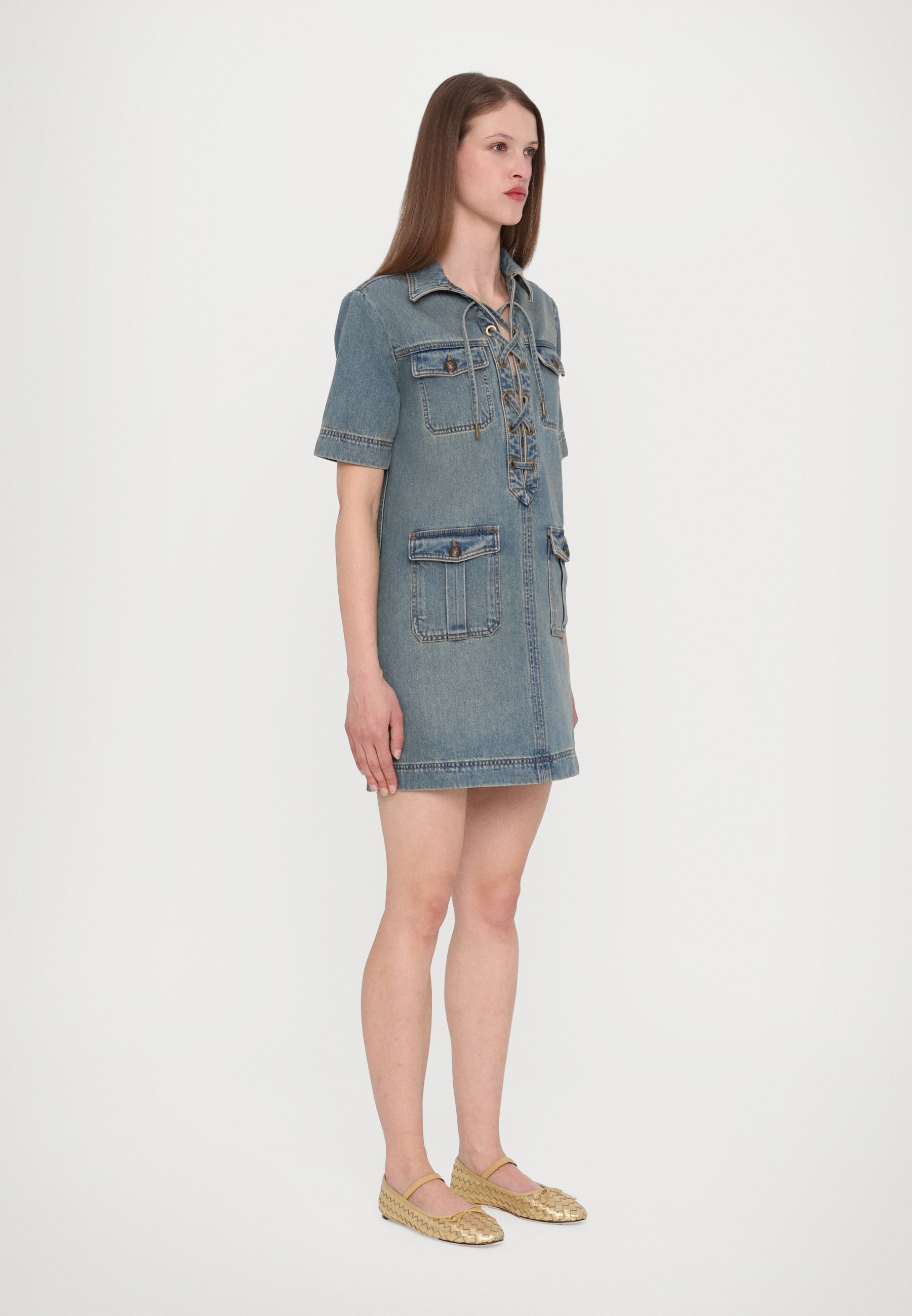 Zadig & Voltaire RECORD - Shirt dress - light blue/light