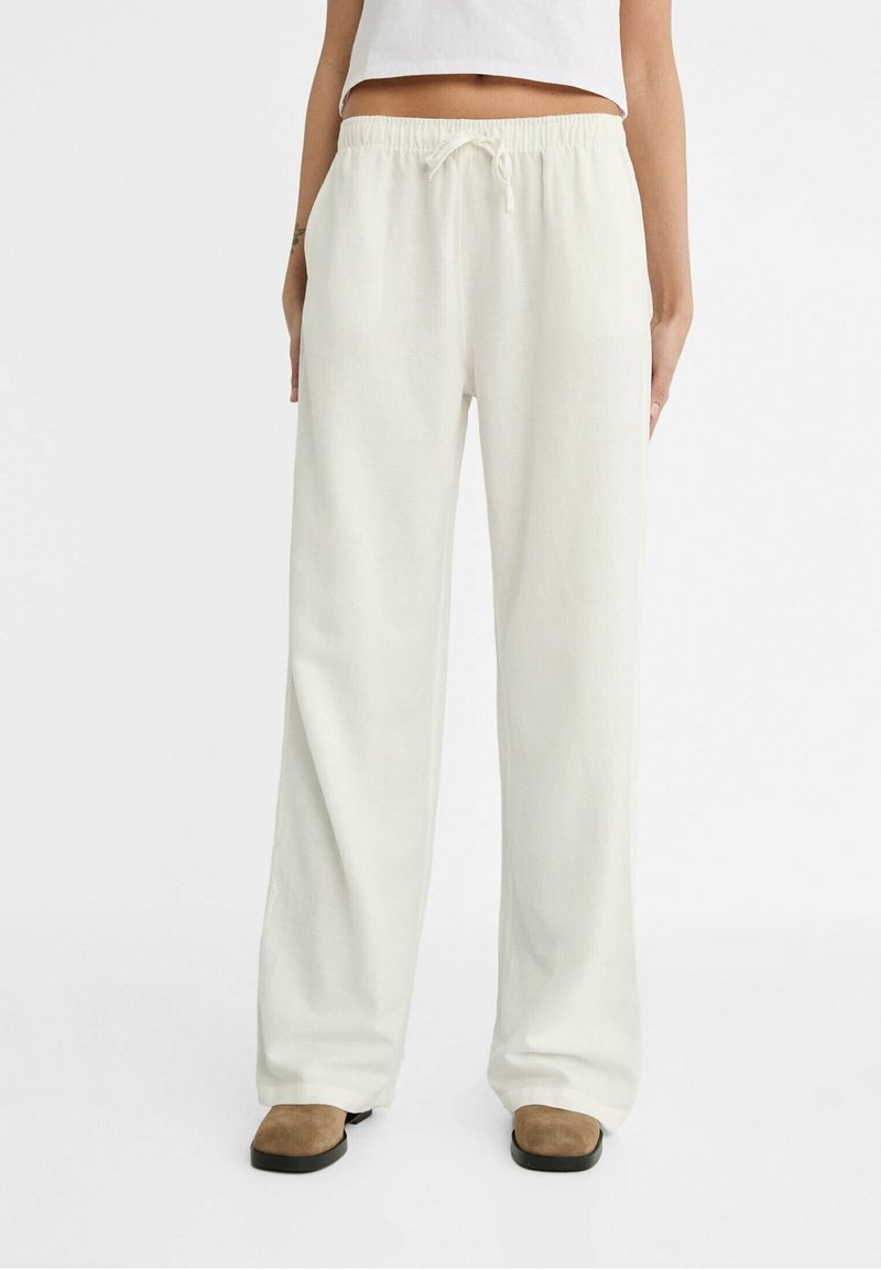 Stradivarius Broek - white