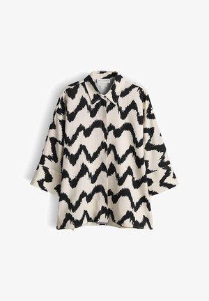 OPUS PANTS, OVERSIZED FIT PRINTED LOOK - Camicia - black