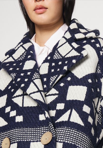 Teatum Jones THE DUDLEY COAT - Κλασικό παλτό - navy/ white