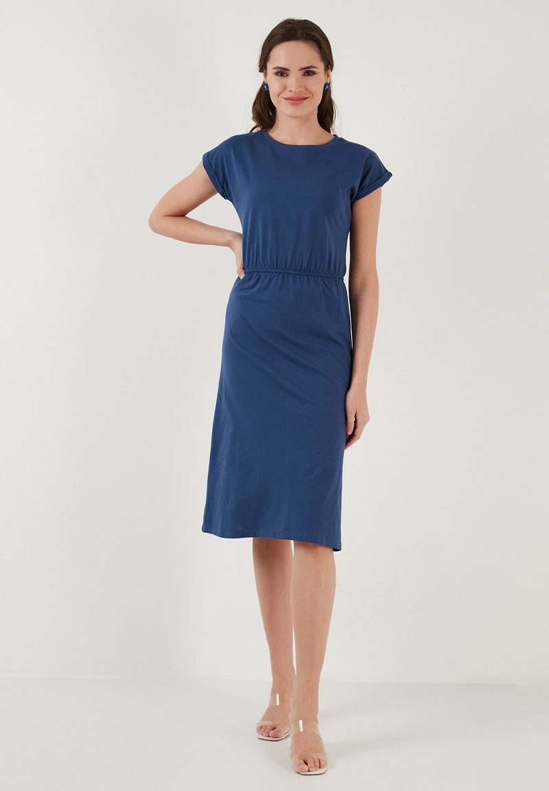 LELA SHORT SLEEVE MIDI - Dnevna haljina - indigo