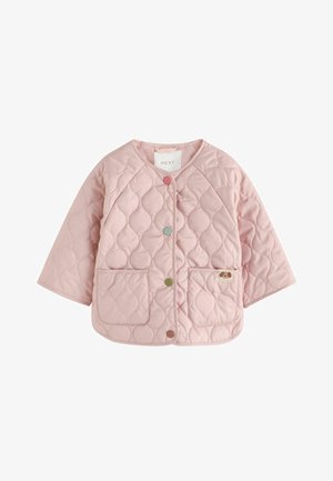 Next, REGULAR FIT - SHOWER RESISTANT QUILTED JACKET - Vinterjakker - pink dog applique