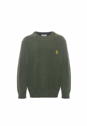 GIROCOLLO CON LOGO - Maglione - verde