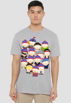 SOUTH PARK MANY FACES OF STAN - Print T-shirt - mottled light grey