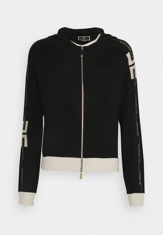 Strickjacke - nero/burro
