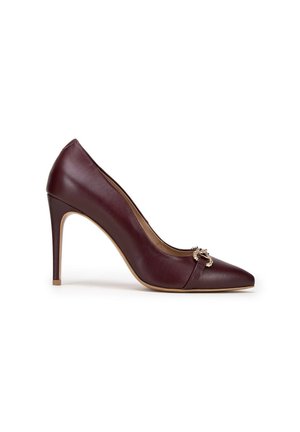 WITTCHEN CLASSIC HEELS WITH DECORATIVE CHAIN DETAIL - Zapatos altos - bordeaux