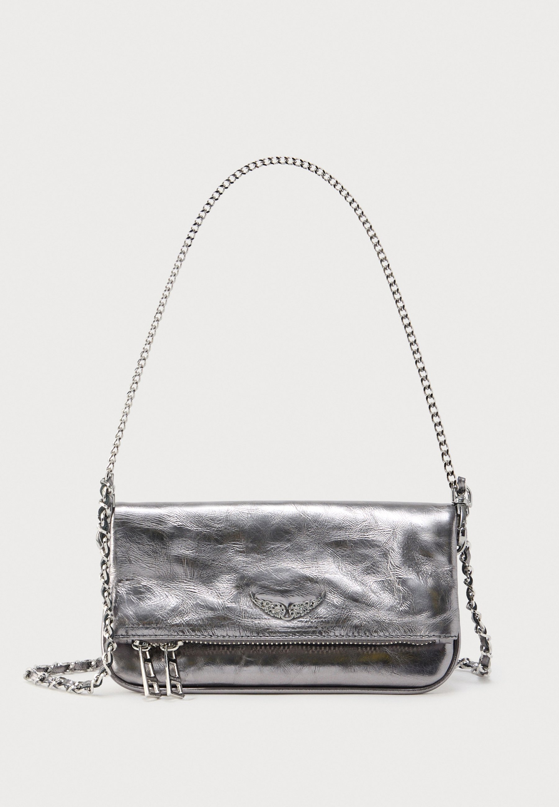 Zadig & Voltaire ROCK NANO VINTAGE - Cross body bag - gunmetal