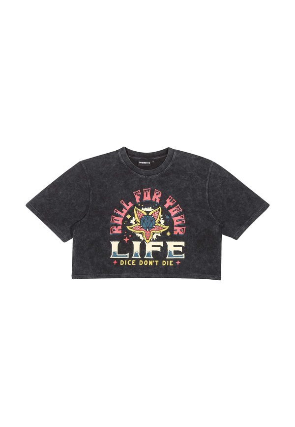 STRANGER THINGS HELLFIRE CLUB  - Print T-shirt - charcoal3