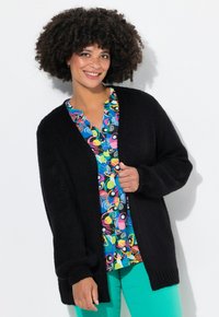 Angel of Style CUT WITH BALLOON SLEEVES - Cardigan - black