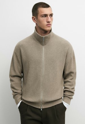 Massimo Dutti, Cardigan - khaki