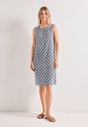 Street One KNEE-LENGTH DRESS WITH RUCHING granatowy