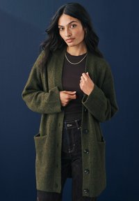 Next RELAXED FIT - Kardigan - green olive