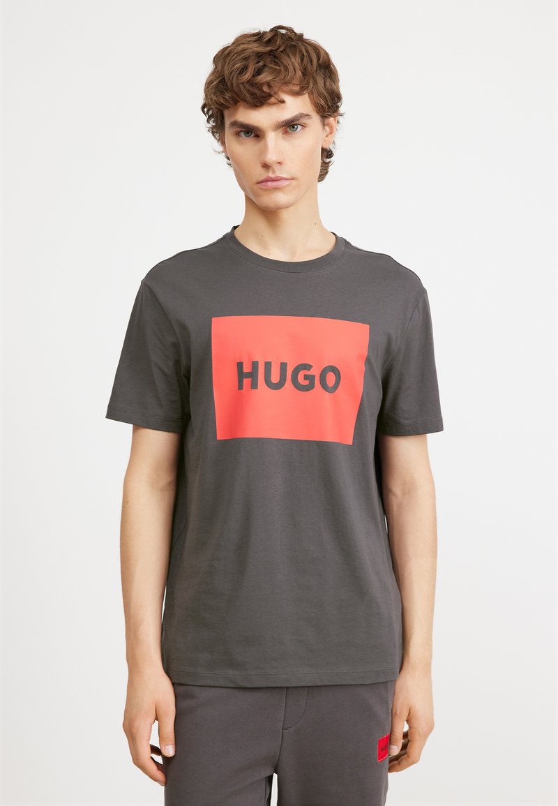 HUGO - DULIVE - Camiseta estampada - dark grey, Ampliar