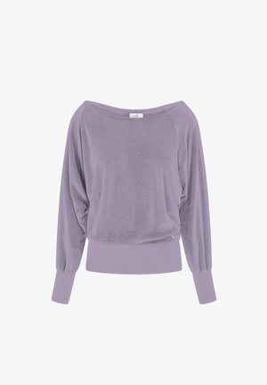 Deha, BOAT NECK CHENILLE SWEATSHIRT - SWEATER - Sweatshirt - purple