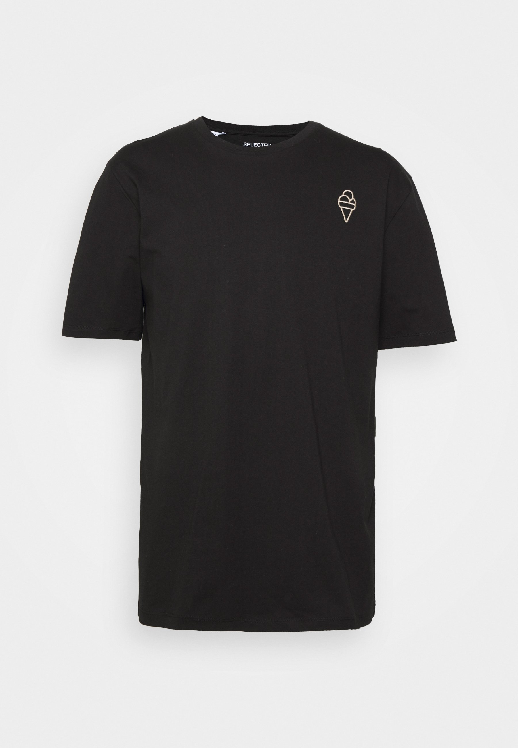 Selected Homme SLHREGRASS ONECK TEE Basic T-shirt black