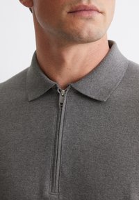 Marc O'Polo ZIPPER DESIGNED  - Poloshirt - graphite grey melange