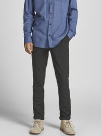 Jack & Jones PREMIUM - JPSTMARCO JJCONNOR  - Vászonnadrágok - dark grey Miniatűr kép 1