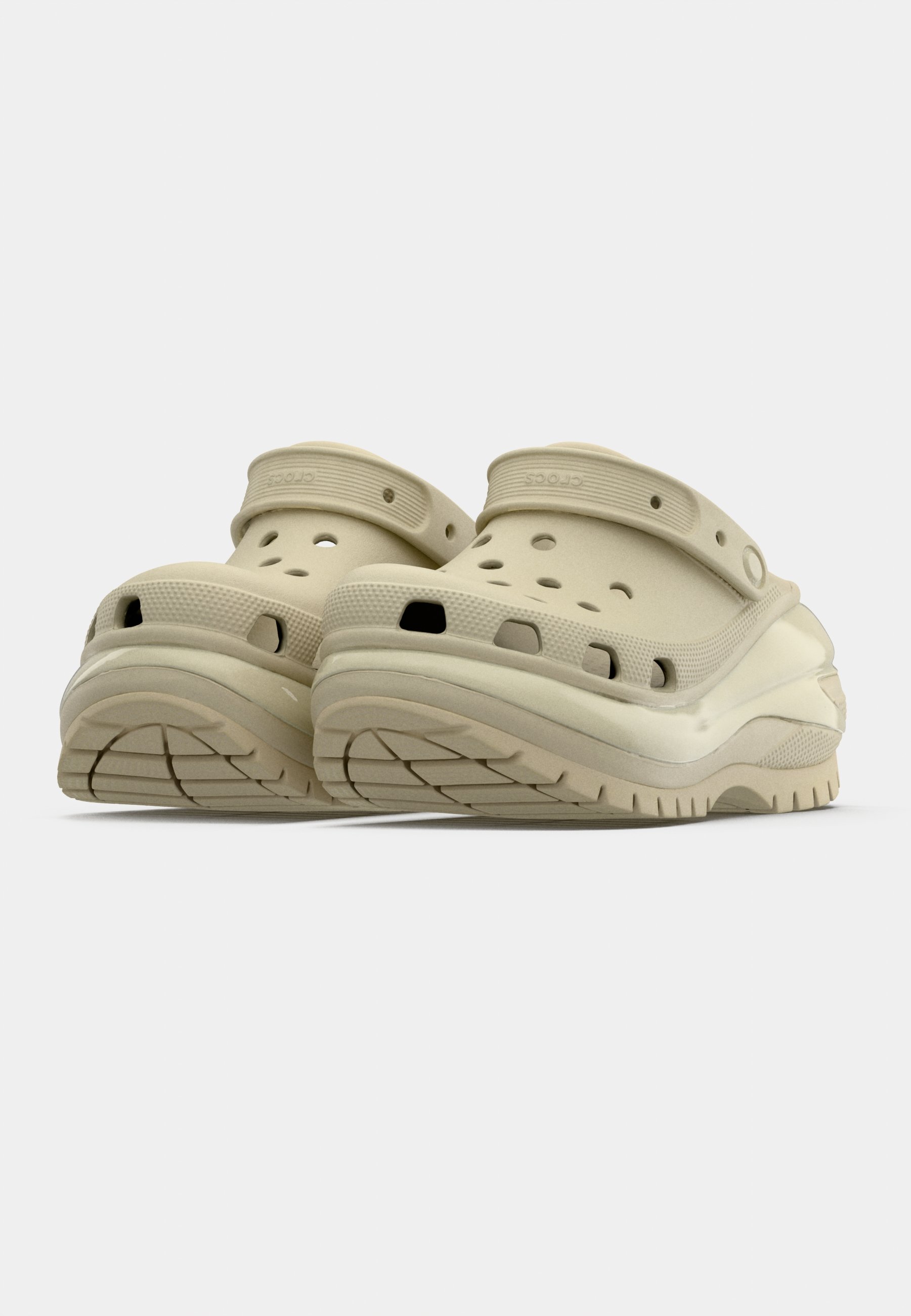 Crocs MEGA CRUSH UNISEX - Clogs - bone/taupe - Zalando.nl