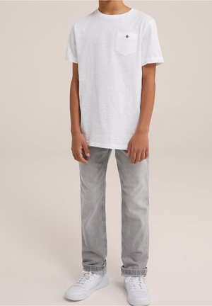 WE Fashion, Vaqueros rectos - light grey