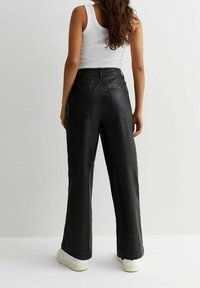 New Look Petite Tygbyxor - black